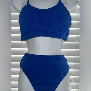 Royal blue swimsuit